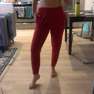 MISSGUIDED red sweat pants